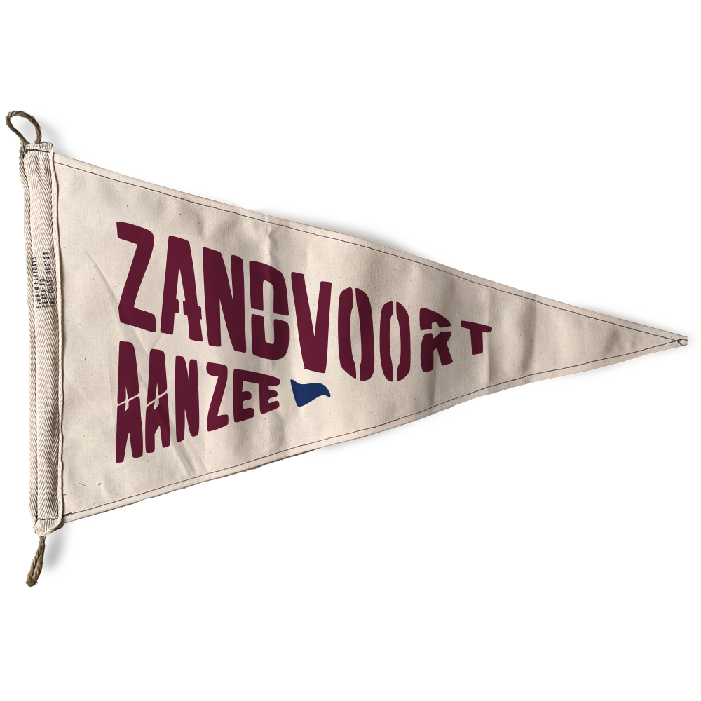 Zandvoort aan zee - Vlag gemaakt van geupcycled tentdoek