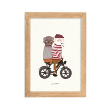 Lade das Bild in den Galerie-Viewer, Fatbike Leendert - Ingelijste poster van mat papier
